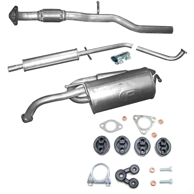 Polmo Auspuff Endtopf - Schalldämpfer Set Für Chevrolet Matiz 2005-2010