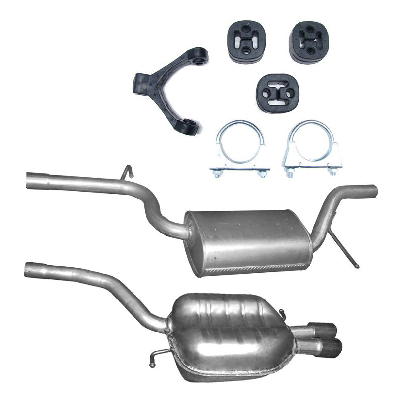 ANBAUSATZ Variant 1.8-2.0 Endschalldämpfer Auspuff VW Passat Limousine